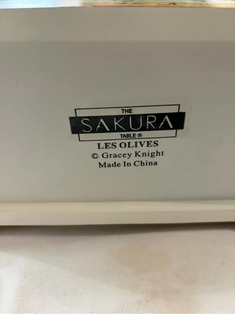 Sakura  Les Olives wooden utensil caddy
